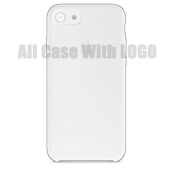 Original Silicone Case For iPhone XR X XS Max Case For Apple iPhone 7 8 Plus Cases For iPhone 6 6s Plus Cover With LOGO Official