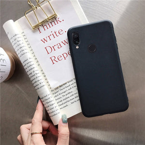 matte silicone phone case on for huawei P smart plus p20 p30 p8 p9 p10 lite 2017 2018 2019 candy color soft tpu back cover funda