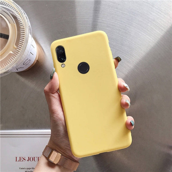 matte silicone phone case on for huawei P smart plus p20 p30 p8 p9 p10 lite 2017 2018 2019 candy color soft tpu back cover funda