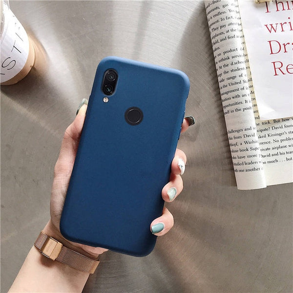 matte silicone phone case on for huawei P smart plus p20 p30 p8 p9 p10 lite 2017 2018 2019 candy color soft tpu back cover funda