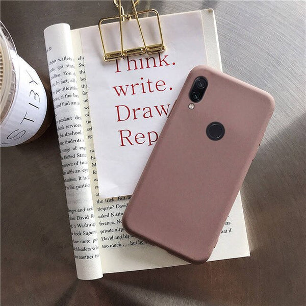 matte silicone phone case on for huawei P smart plus p20 p30 p8 p9 p10 lite 2017 2018 2019 candy color soft tpu back cover funda