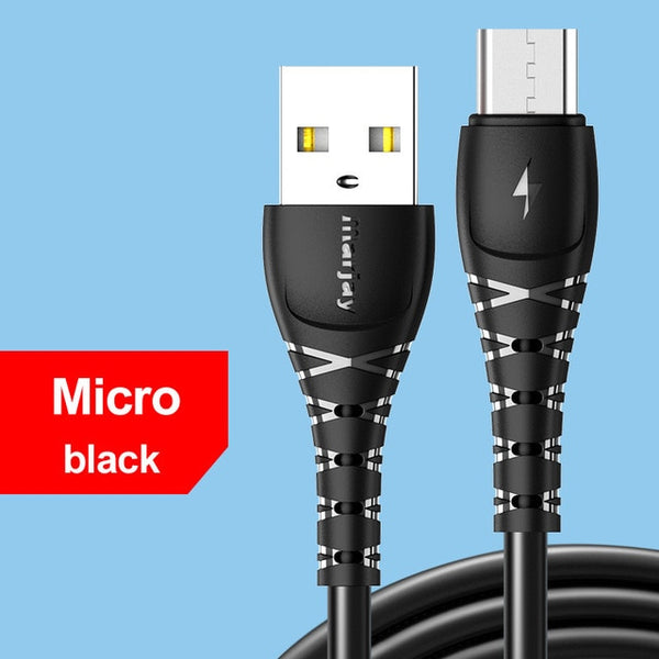 Marjay Micro USB Cable 3A Fast Charging Data Charger USB Cable For Samsung S7 Xiaomi Huawei LG Android Microusb Mobile Phone