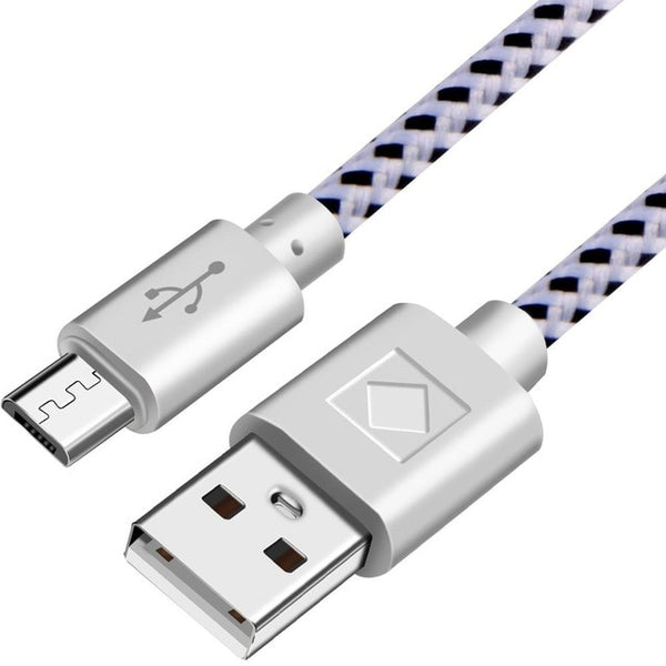 Nylon Braided Micro USB Cable 1m/2m/3m Data Sync USB Charger Cable For Samsung HTC Huawei Xiaomi Tablet Android USB Phone Cables