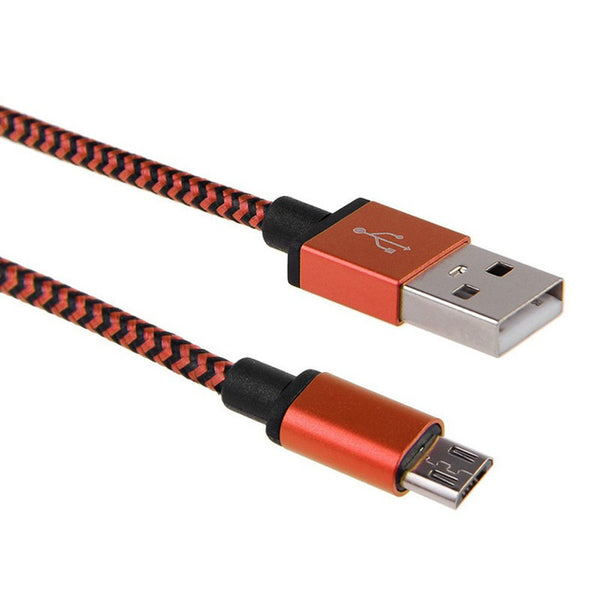 20cm 1m 2m Micro USB Cable Short Fast Charging Nylon USB Sync Data Cord Mobile Phone Android Adapter Charger Cable for Samsung