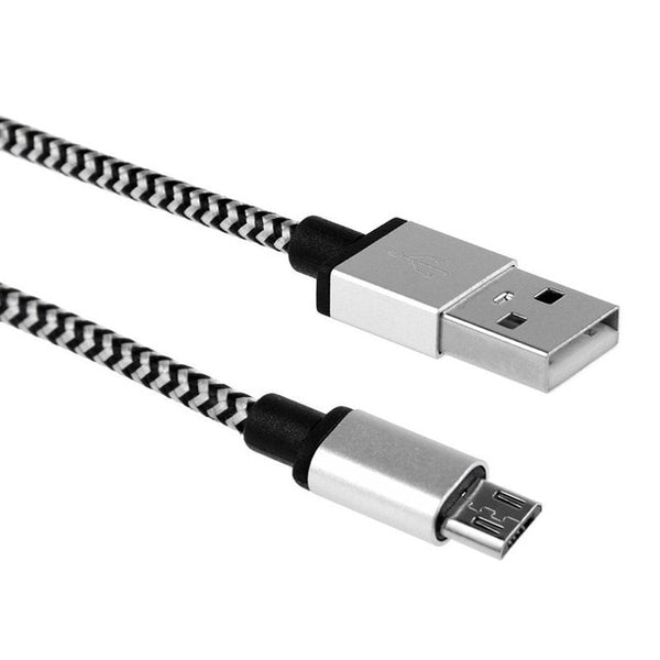 20cm 1m 2m Micro USB Cable Short Fast Charging Nylon USB Sync Data Cord Mobile Phone Android Adapter Charger Cable for Samsung