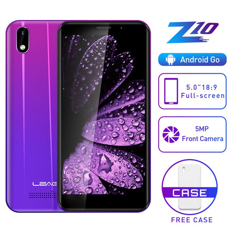 LEAGOO Z10 Android Mobile Phone 5.0" 18:9 Display 1GB RAM 8GB ROM MT6580M Quad Core 2000mAh 5MP Camera 3G Smartphone