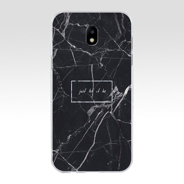 244A MARBLE INITIALS Newest Super Cute Soft Silicone Tpu Cover phone Case for Samsung galaxy j3 j5 j7 2016 2017