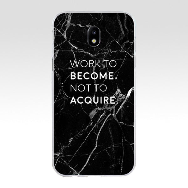 244A MARBLE INITIALS Newest Super Cute Soft Silicone Tpu Cover phone Case for Samsung galaxy j3 j5 j7 2016 2017