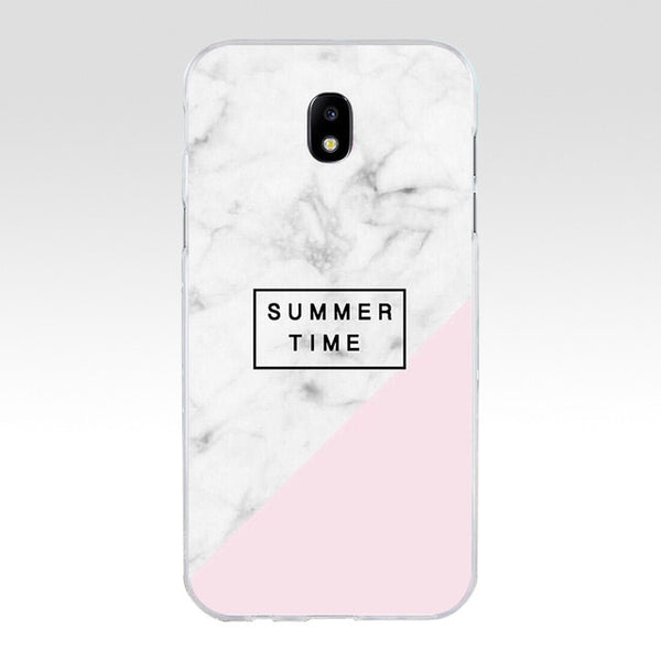 244A MARBLE INITIALS Newest Super Cute Soft Silicone Tpu Cover phone Case for Samsung galaxy j3 j5 j7 2016 2017