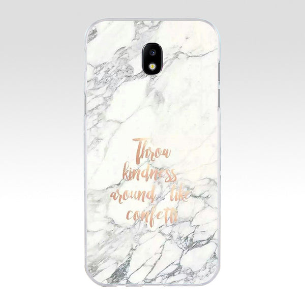 244A MARBLE INITIALS Newest Super Cute Soft Silicone Tpu Cover phone Case for Samsung galaxy j3 j5 j7 2016 2017