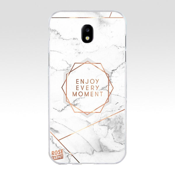 244A MARBLE INITIALS Newest Super Cute Soft Silicone Tpu Cover phone Case for Samsung galaxy j3 j5 j7 2016 2017