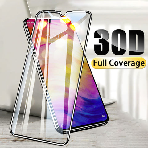 30D full cover protective glass on for huawei p30 p20 lite pro tempered screen protector for huawei mate 10 20 9 lite glass film