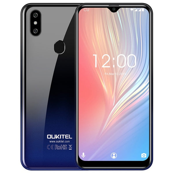 OUKITEL C15 Pro+ 6.088'' 19:9 Android 9.0 Cellphones 3GB 32GB MT6761 Waterdrop 4G Smartphone Fingerprint Face ID 5G WiFi Phone