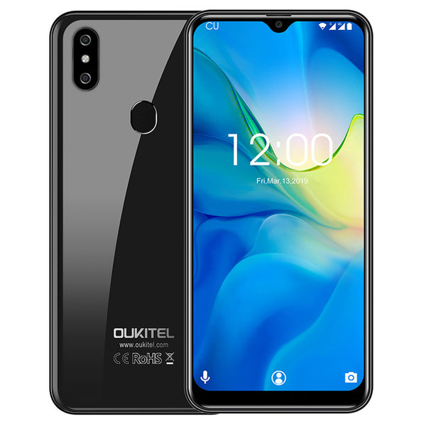 OUKITEL C15 Pro+ 6.088'' 19:9 Android 9.0 Cellphones 3GB 32GB MT6761 Waterdrop 4G Smartphone Fingerprint Face ID 5G WiFi Phone