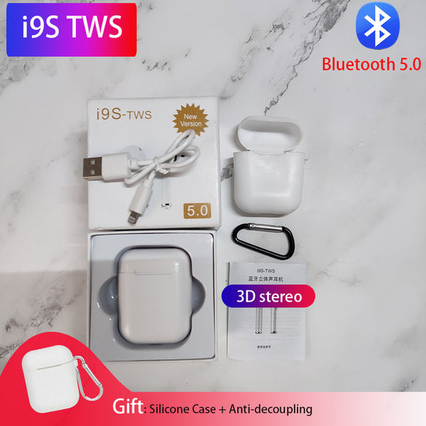 i9s tws airpots Bluetooth earphones wireless headphone Stereo earbuds with mic Sport Headset PK AP2 i10 tws For iphone airpots