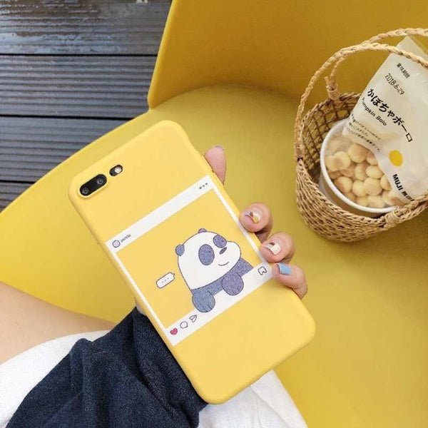 Phone Case For iPhone 6 6s 7 8 Plus X XR XS Max Cute Cartoon Mickey Stitch Love Heart Soft TPU For iPhone 5 5S SE Cover