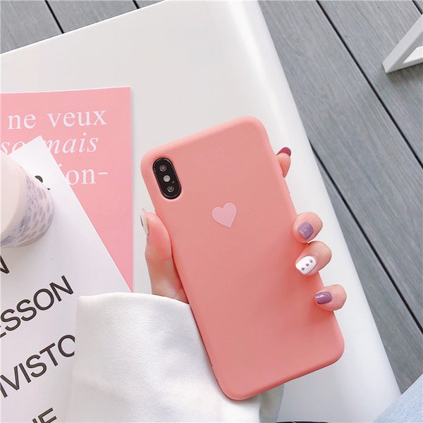 Phone Case For iPhone 6 6s 7 8 Plus X XR XS Max Cute Cartoon Mickey Stitch Love Heart Soft TPU For iPhone 5 5S SE Cover