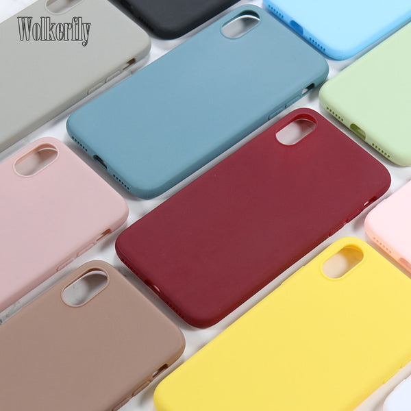 Fashion Soft Silicone Case for Samsung Galaxy A7 2018 A6 A9 A10 A20 A30 A40 A50 A60 A70 2019 S8 S9 S10 Plus S10e Slim Cover Case