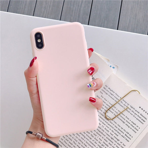 Fashion Soft Silicone Case for Samsung Galaxy A7 2018 A6 A9 A10 A20 A30 A40 A50 A60 A70 2019 S8 S9 S10 Plus S10e Slim Cover Case