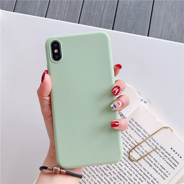 Fashion Soft Silicone Case for Samsung Galaxy A7 2018 A6 A9 A10 A20 A30 A40 A50 A60 A70 2019 S8 S9 S10 Plus S10e Slim Cover Case