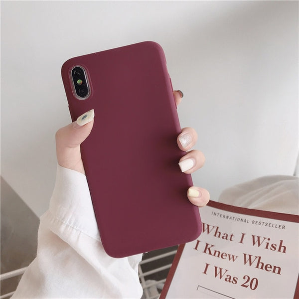 Fashion Soft Silicone Case for Samsung Galaxy A7 2018 A6 A9 A10 A20 A30 A40 A50 A60 A70 2019 S8 S9 S10 Plus S10e Slim Cover Case