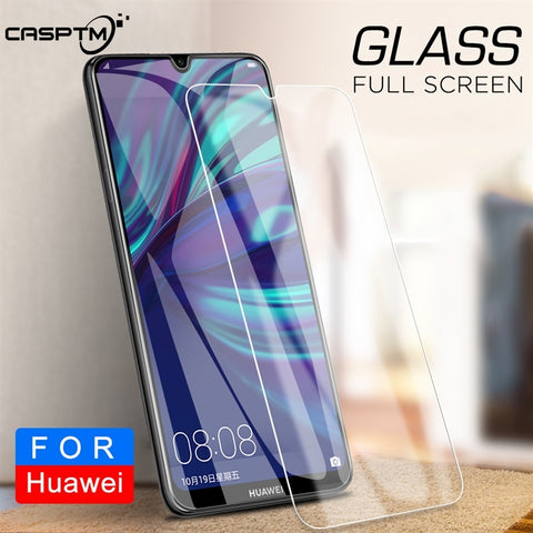 HD Tempered Glass For Huawei Y9 Y7 Y6 Y5 Pro 2019 Y9 Y7 Y6 Y5 Prime 2018 Transparent Thin Clear Cover Screen Protector Slim Film