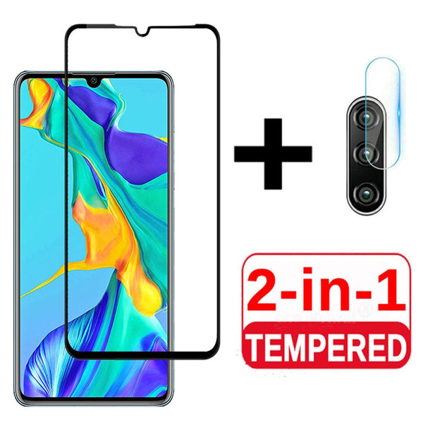 2 in 1 Protective Glass For Huawei P30 P30lite Camera Screen Protector Tempered Glas For Huawei P 30 lite 30lite light Lens Film