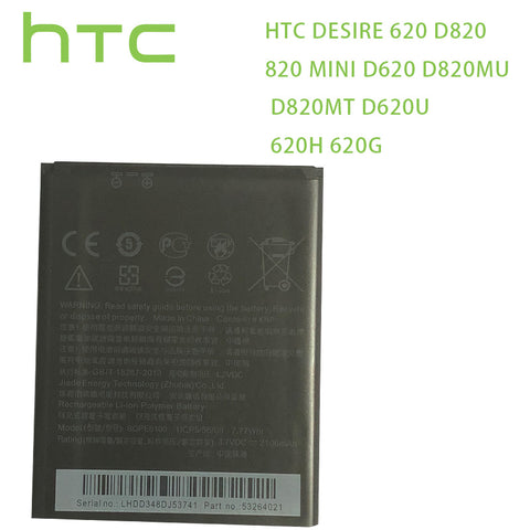 HTC Original Battery BOPE6100 For HTC Desire 620 Battery D820 820 mini D620 D820MU D820MT D620U 620H 620G Dual Sim Cell Phone