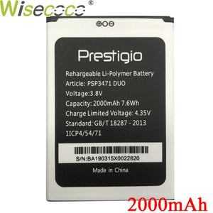 Wisecoco PSP3471 DUO Battery For Prestigio Wize Q3 DUO PSP3471 Phone Battery Replacement + Tracking Number