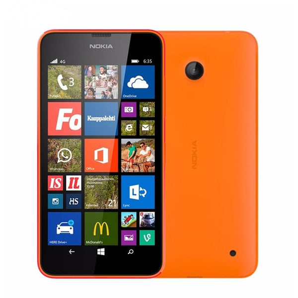 Nokia Lumia 635 Original Cell Phone Windows OS 4.5" Quad Core 8G ROM 5.0MP WIFI GPS 4G LTE Unlock Mobile Phone