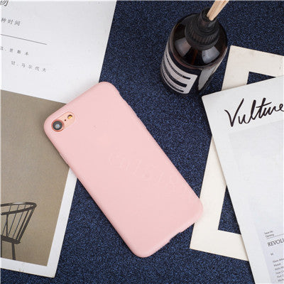 Luxury Soft Back Matte Color Cases for iPhone 7 plus 8 6 6s X XS max XR 5 5s SE Case Shockproof TPU Silicone Back Cover Capa