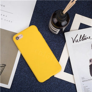 Luxury Soft Back Matte Color Cases for iPhone 7 plus 8 6 6s X XS max XR 5 5s SE Case Shockproof TPU Silicone Back Cover Capa