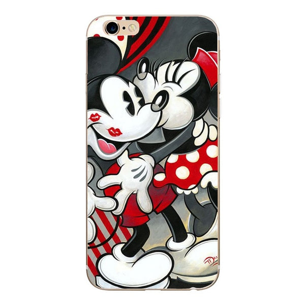 Soft TPU Phone Case For iPhone x Case Silicone Minnie Simple Back Cover For iPhone 7 6 6S 8 Plus 7Plus 8Plus XS 5 5S SE Case