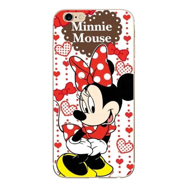 Soft TPU Phone Case For iPhone x Case Silicone Minnie Simple Back Cover For iPhone 7 6 6S 8 Plus 7Plus 8Plus XS 5 5S SE Case