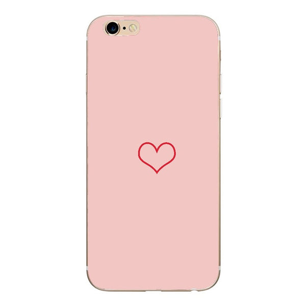 Soft TPU Phone Case For iPhone x Case Silicone Minnie Simple Back Cover For iPhone 7 6 6S 8 Plus 7Plus 8Plus XS 5 5S SE Case