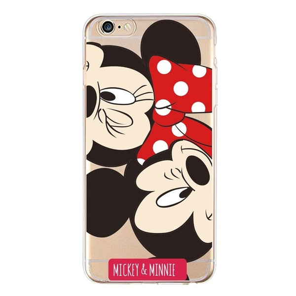 Soft TPU Phone Case For iPhone x Case Silicone Minnie Simple Back Cover For iPhone 7 6 6S 8 Plus 7Plus 8Plus XS 5 5S SE Case