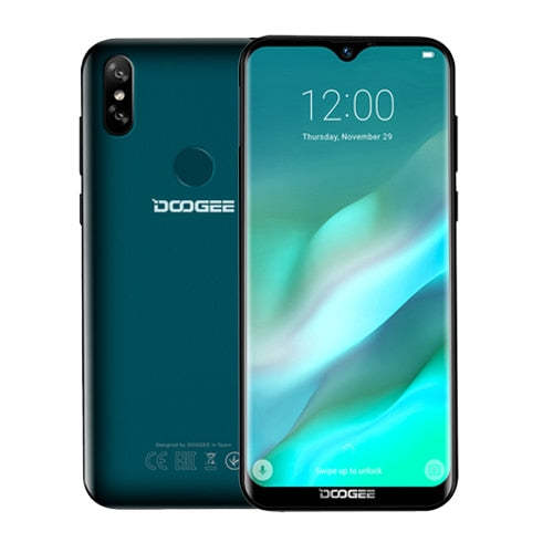 DOOGEE Y8 Y 8 Android 9.0 Cellphone FDD LTE 6.1 Inch Smartphone MTK6739 Quad Core 3GB RAM 32GB ROM 3400mAh Mobile Phone Face ID