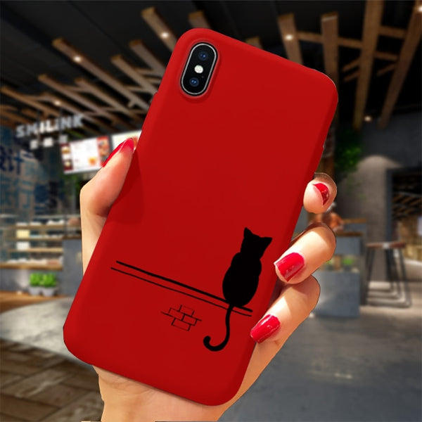 Phone Case For iPhone XS 11Pro Max XR X 10 8 7 6 6S Plus Case Soft TPU Back Cover Christmas New Year Gift Capa Fundas Sika deer