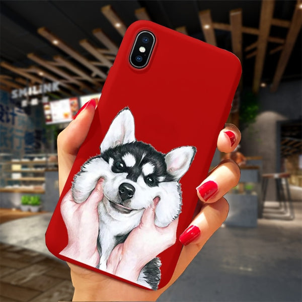 Phone Case For iPhone XS 11Pro Max XR X 10 8 7 6 6S Plus Case Soft TPU Back Cover Christmas New Year Gift Capa Fundas Sika deer