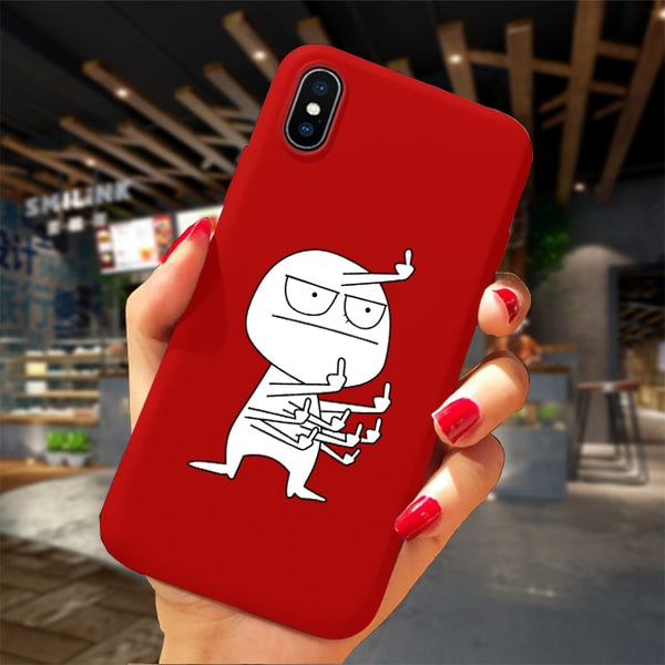 Phone Case For iPhone XS 11Pro Max XR X 10 8 7 6 6S Plus Case Soft TPU Back Cover Christmas New Year Gift Capa Fundas Sika deer