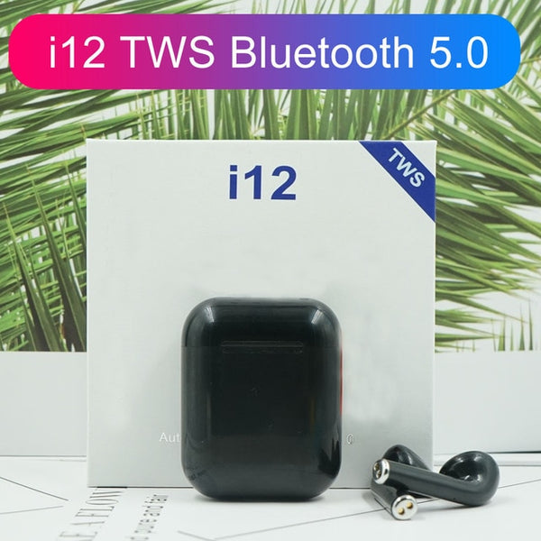 Original i12 TWS Wireless Bluetooth 5.0 Earphone Sports Sweatproof Headphone Touch Portable Earbuds for i10 i20 tws i80