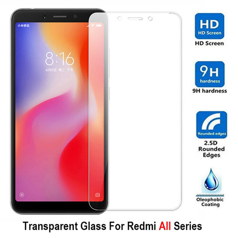 9H HD Tempered Glass For Xiaomi Redmi 6A 7A Glass on the Redmi 6 Screen Protector Glass Redmi 6 A Protective Phone Safety Film