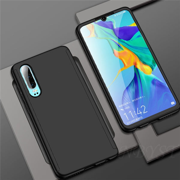 Luxury 360 Full Protective Phone Case for Huawei Y9 Y7 Prime Y6 Pro 2019 Case for Huawei Y7 Y6 2018 Y5 2017 P Smart Plus Z Cover