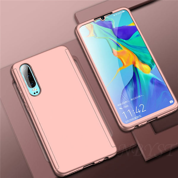 Luxury 360 Full Protective Phone Case for Huawei Y9 Y7 Prime Y6 Pro 2019 Case for Huawei Y7 Y6 2018 Y5 2017 P Smart Plus Z Cover