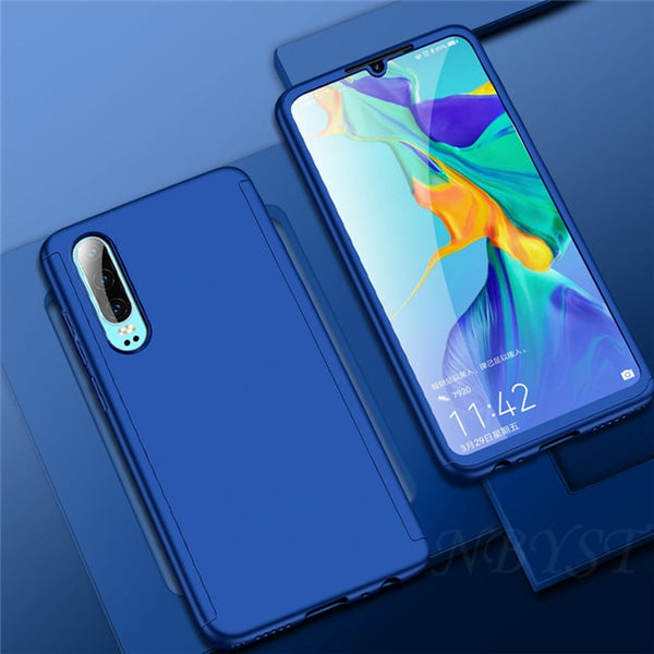 Luxury 360 Full Protective Phone Case for Huawei Y9 Y7 Prime Y6 Pro 2019 Case for Huawei Y7 Y6 2018 Y5 2017 P Smart Plus Z Cover