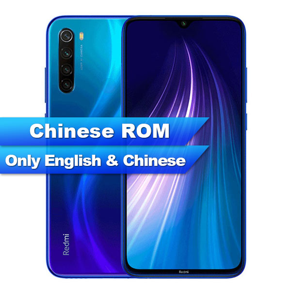 Global ROM Xiaomi Redmi Note 8 4GB 64GB Smartphone Snapdragon  665 Octa Core  6.3” 48MP  Rear Camera 4000mAh Support 18W Phone