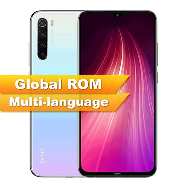 Global ROM Xiaomi Redmi Note 8 4GB 64GB Smartphone Snapdragon  665 Octa Core  6.3” 48MP  Rear Camera 4000mAh Support 18W Phone