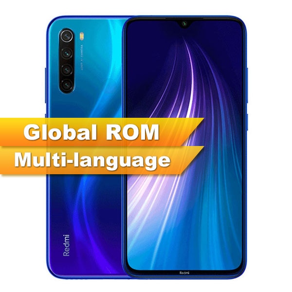 Global ROM Xiaomi Redmi Note 8 4GB 64GB Smartphone Snapdragon  665 Octa Core  6.3” 48MP  Rear Camera 4000mAh Support 18W Phone