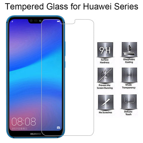 Phone Screen Protector for Huawei P20 Lite P10 Plus 9H HD Film Glass on Huawei P8 P9 Lite 2017 Tempered Glass for P20 Pro P10