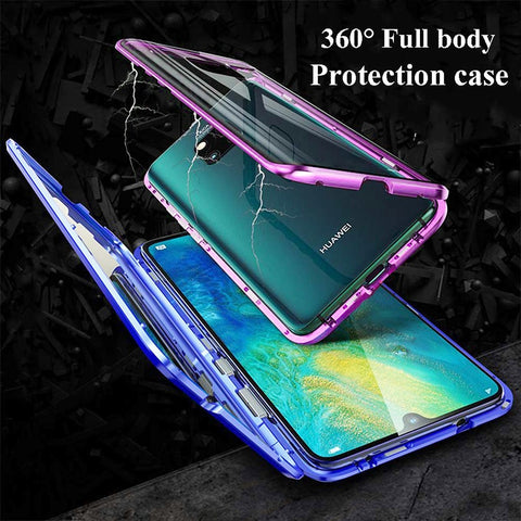 Magnetic Flip Cases For Huawei Mate 10 20 30 Pro 20X P20 P30 P Smart Z Nova 3 3i 3e 4 4e 5 5i Pro Phone Back Cover Metal Glass